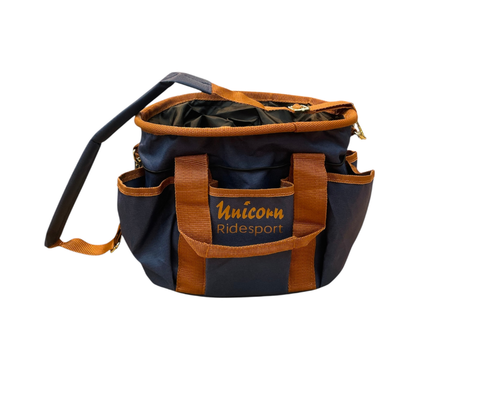 Covalliero Strigletaske m. Unicorn Logo - Navy m. Cognac 