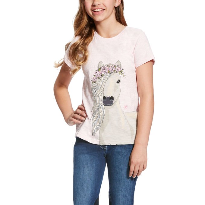 Ariat Girls Festival Junior T-shirt - Rosa