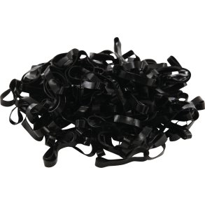 Silikone Elastikker i Dse - Sort 