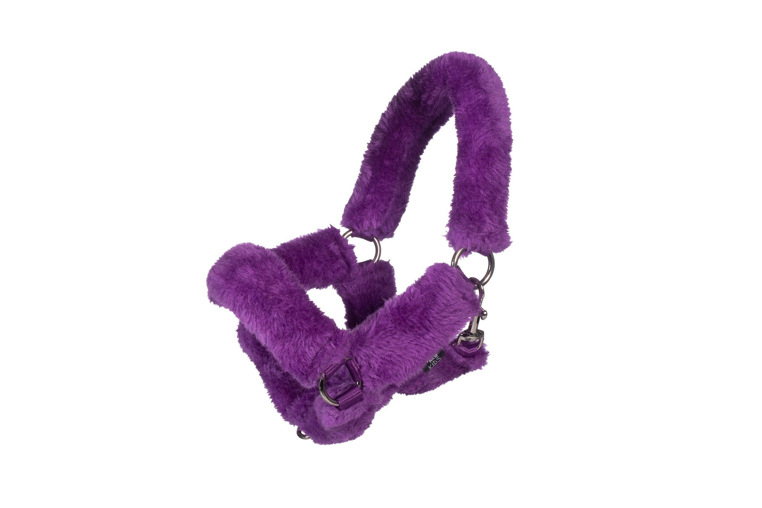 HKM Hobby Horse Grime med All-over Faux Fur - M�rk Lilla 