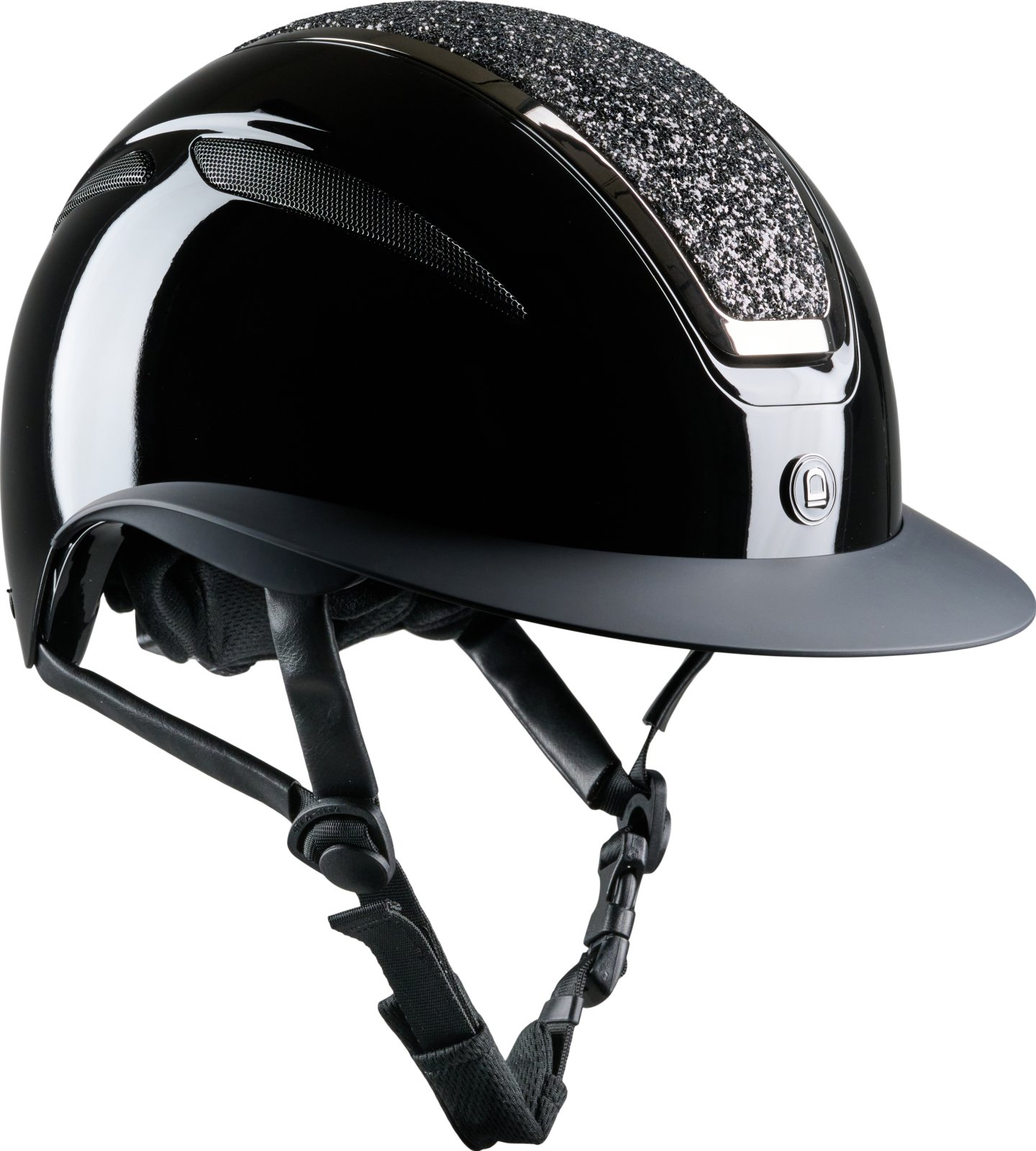 Equipage Guardian Ridehjelm m. Mips - Glossy Sort m. Heavy Glimmer 