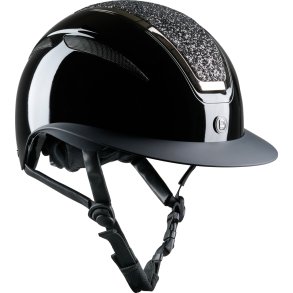 Equipage Guardian Ridehjelm m. Mips - Glossy Sort m. Heavy Glimmer 