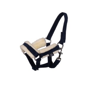 HKM Hobby Horse Velvet Grime med Faux Fur - Navy 