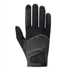 Roeckl Millero Handske - Sort m. Volcanic Ash