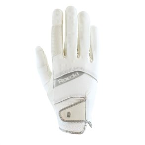 Roeckl Millero Handske - Hvid m. S�lv 