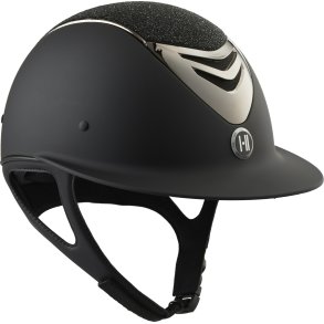 One-K Avance Ridehjelm Matt m. Glitter, Crome & Mips - Sort