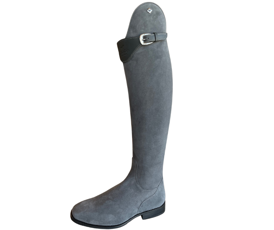 De Niro Bellini Ridestvle - Grigio m. Camoscio & Sort Bund 