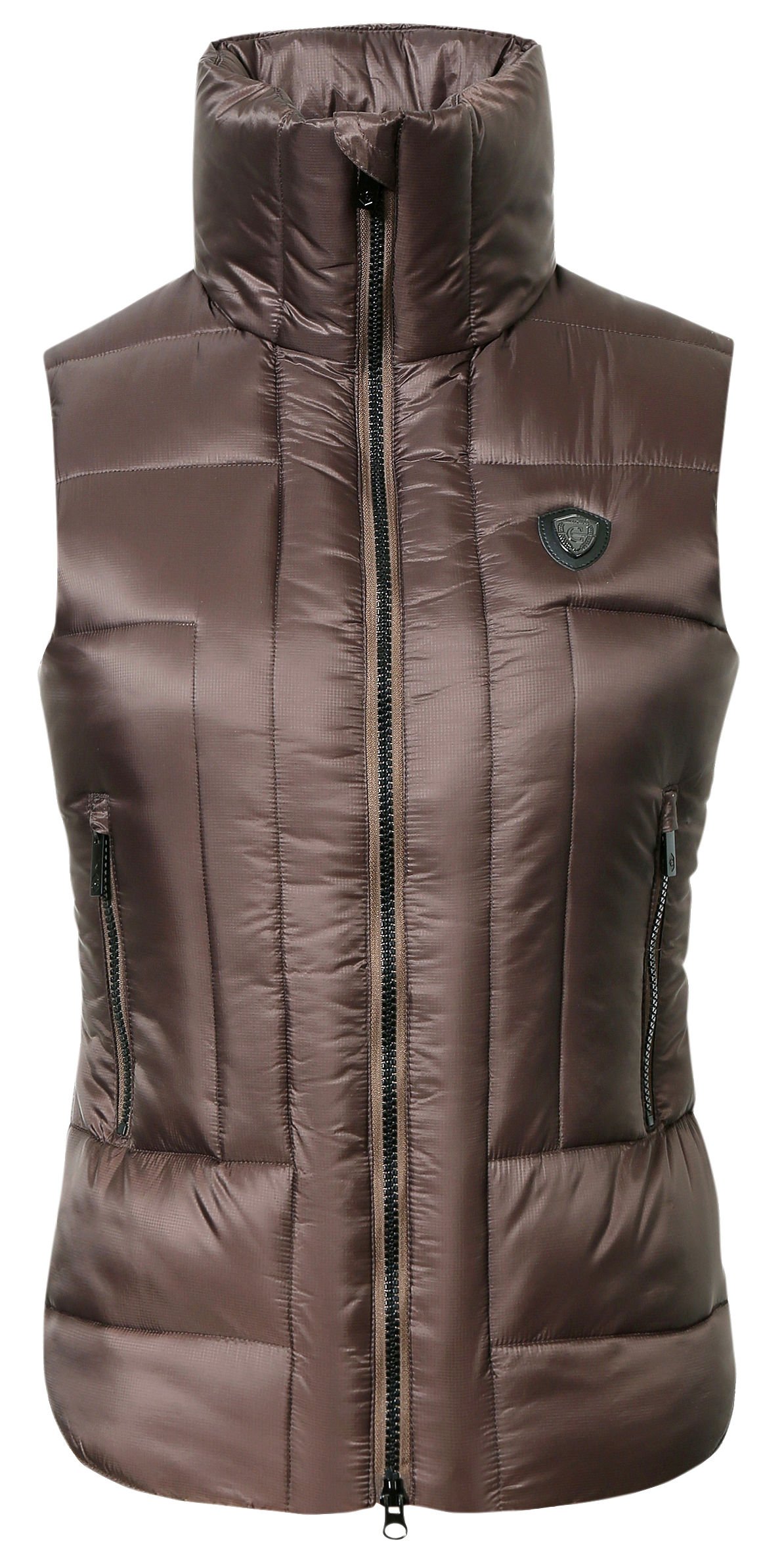 Covalliero Quilt Vest - Coffee 