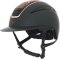 Covalliero Elite Polo Ridehjelm - Mat Sort m. Rosegold & Crystalrock