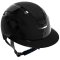 Covalliero Elite Polo Ridehjelm - Glossy Sort m. Chrome & Crystalrock
