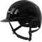 Covalliero Elite Polo Ridehjelm - Glossy Sort m. Chrome & Crystalrock