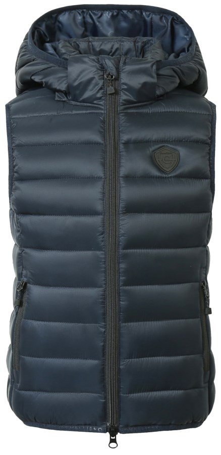 Covalliero Quilted Junior Vest - Dark Navy