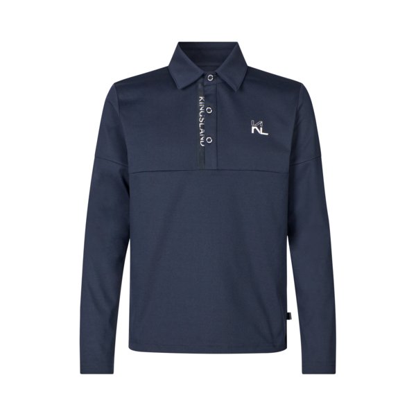 Kingsland Viktor Junior Langrmet Polo - Navy 