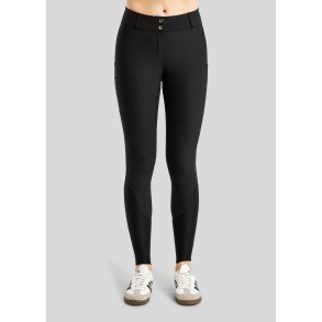 Montar Star Summer Ridebukser m. Foil Logo Print - Sort m. Slv 