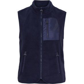 Equipage Aria Junior Polar Fleece Vest - Navy 