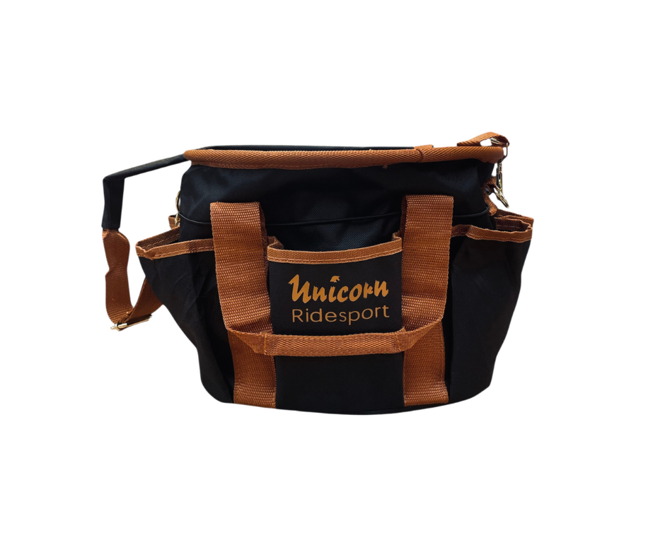 Covalliero Strigletaske m. Unicorn Logo - Sort m. Cognac 