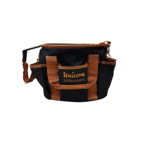 Covalliero Strigletaske m. Unicorn Logo - Sort m. Cognac 