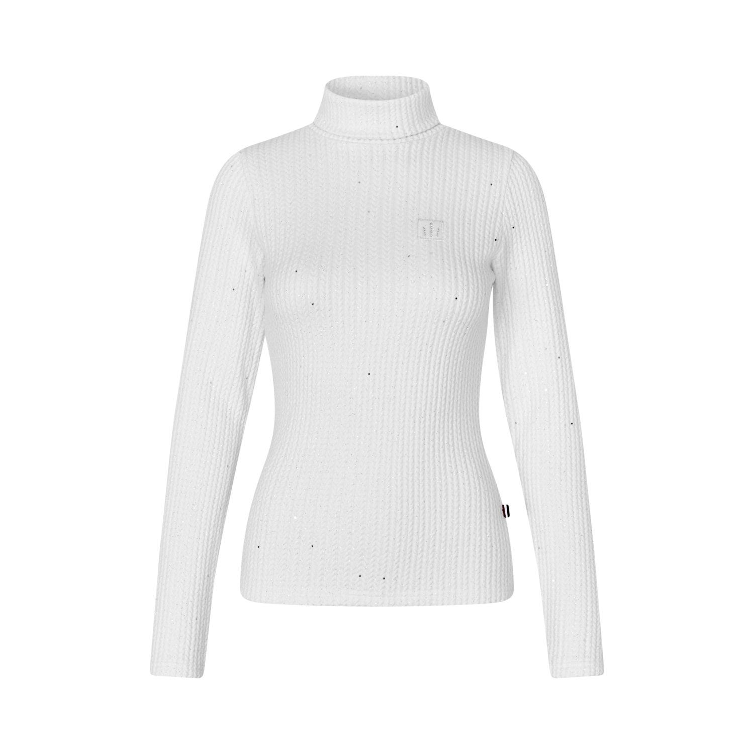 Kingsland Michela Rollneck Striktrje - Hvid m. Glimmer 