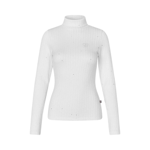 Kingsland Michela Rollneck Striktrje - Hvid m. Glimmer 