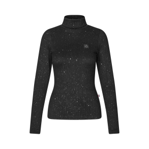 Kingsland Michela Rollneck Striktrje - Sort m. Glimmer 