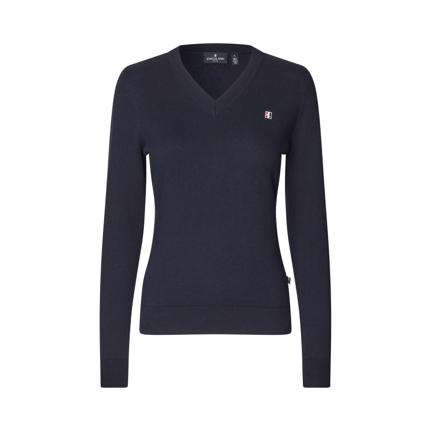 Kingsland Classic V-neck Pullover - Navy 