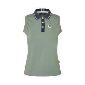 Kingsland KLLaura Sleeveless Polo - Green Agave 