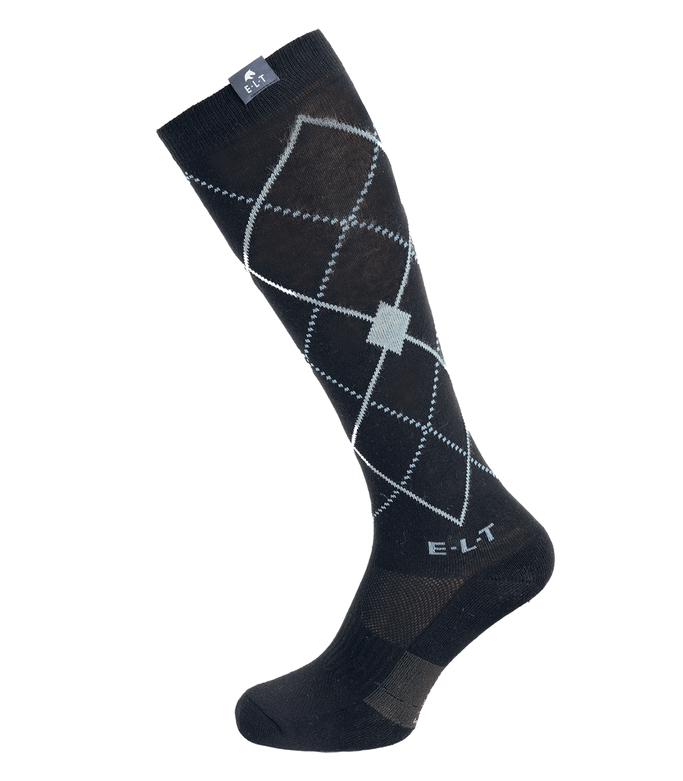 ELT Argyle Strmper - Sort m. Stone Blue 