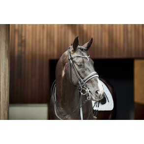 Catago Santo Rundsyet Kandar - Sort m. Hvid & Crystal