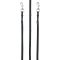 HorseGuard Supergrip T�jler m. Karabinhager - Sort m. St�l 