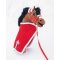 QHP Christmas Hobby Horse Fleeced�kken - R�d m. Hvid 