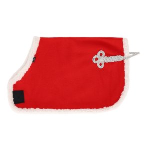 QHP Christmas Hobby Horse Fleeced�kken - R�d m. Hvid 