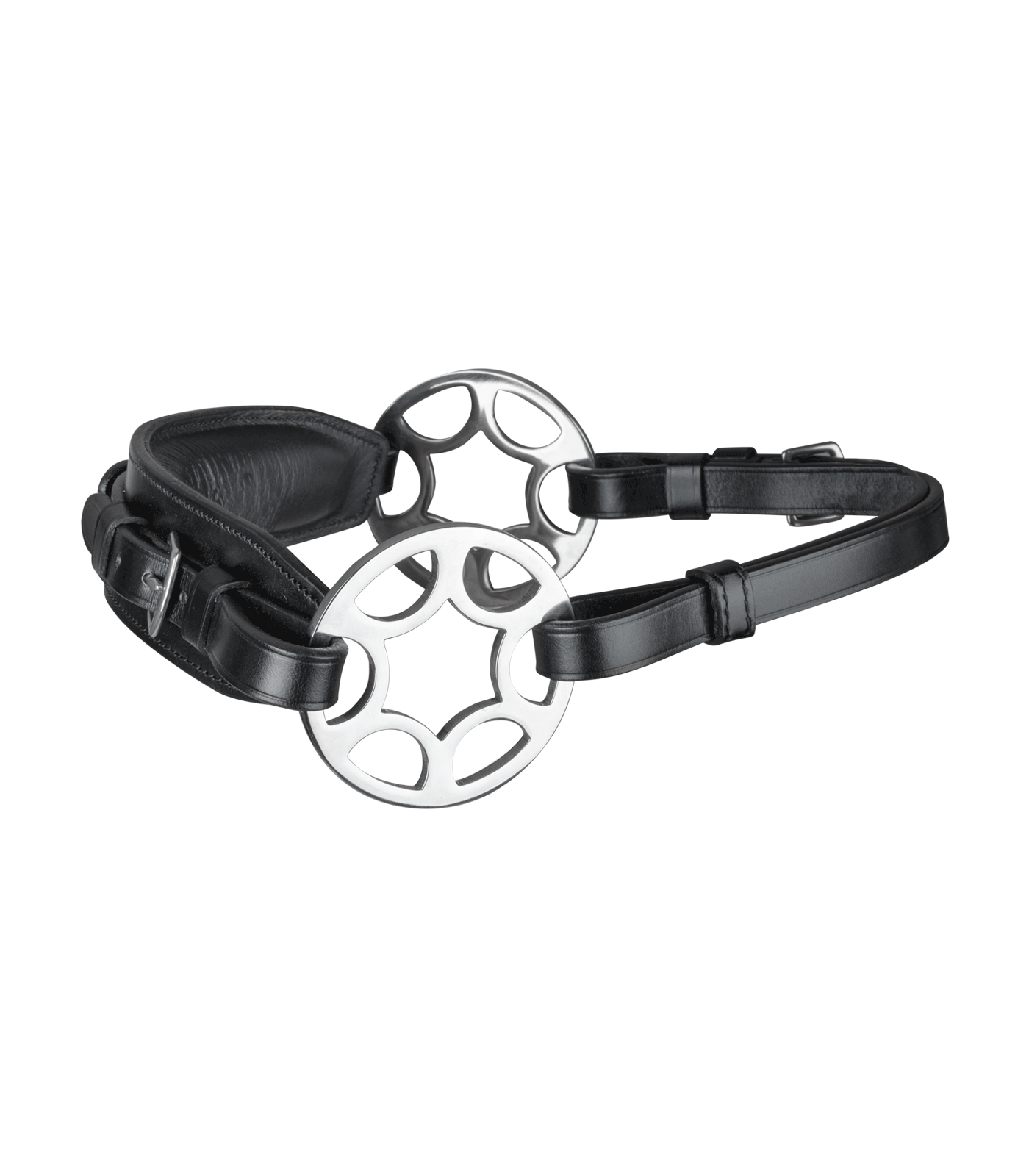 Waldhausen Blomster Hackamore - Sort m. Stl 