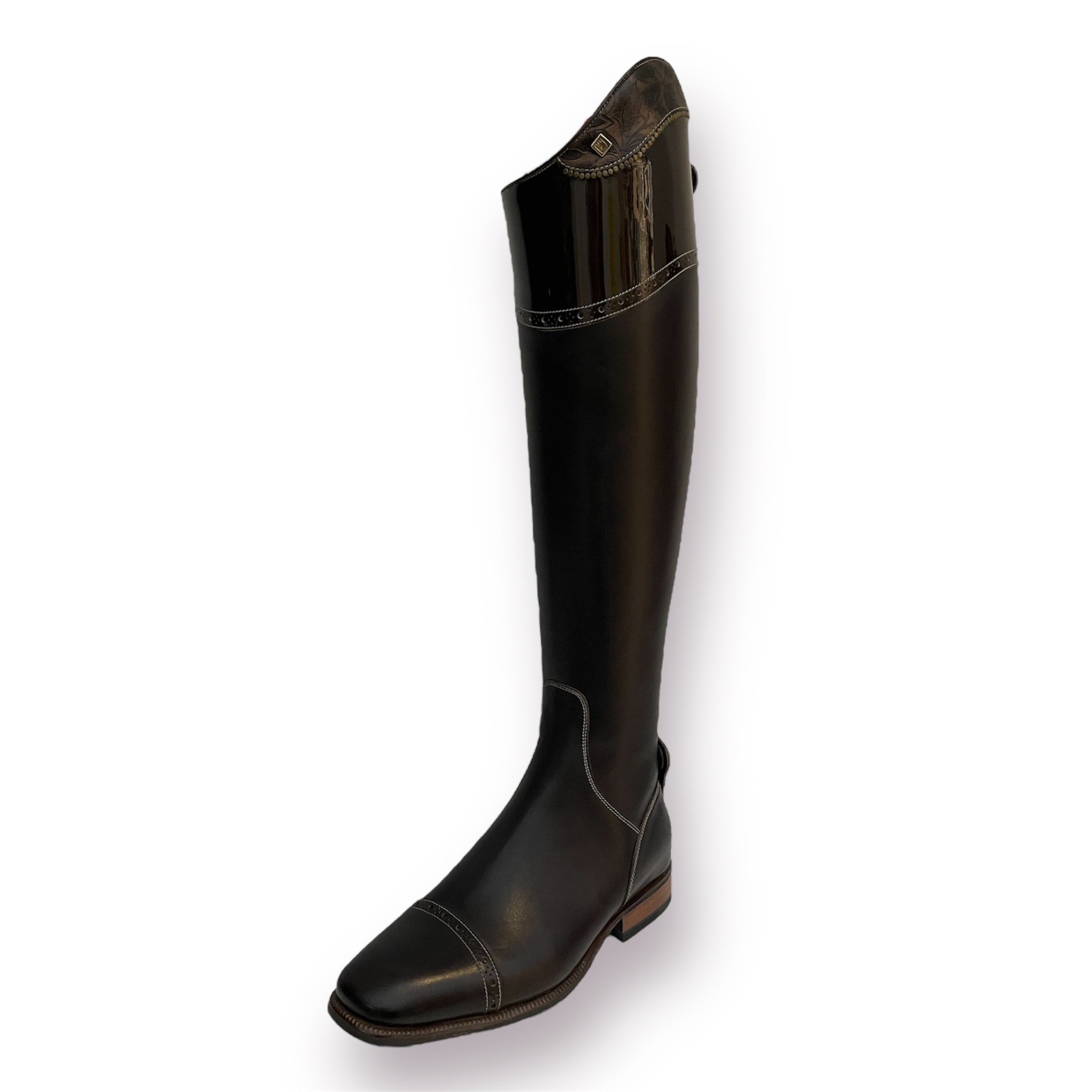 De Niro S2601 Cesare Udstillingsmodel Ridestvle - Caffe m. Guld 