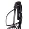 QHP Cyrelle Rundsyet Trense - Sort m. Stl 