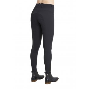 Montar Highwaist Ridebuks m/Skind - Sort  