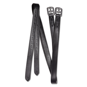 Waldhausen X-line Soft Lder Stigremme - Sort m. Stl 