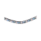 Waldhausen X-line Glam Pandebnd - Sort m. Silverblue, Petrol & Slv 