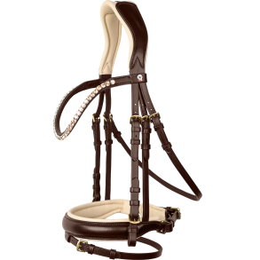 Waldhausen X-Line Ivory Trense - Brun m. Beige & Messing 