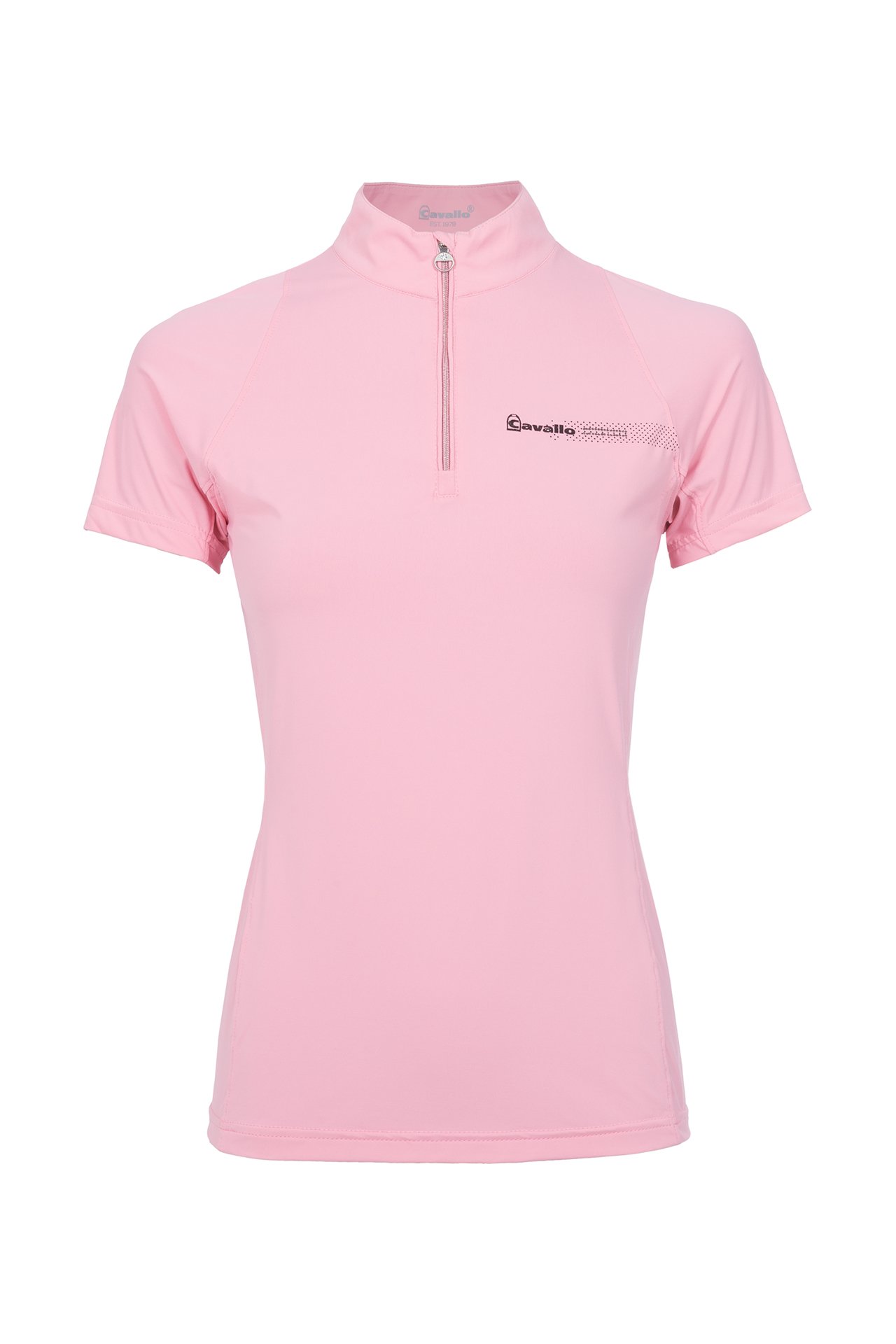 Cavallo Cavalberri Functional Zip Polo - Powder Pink 