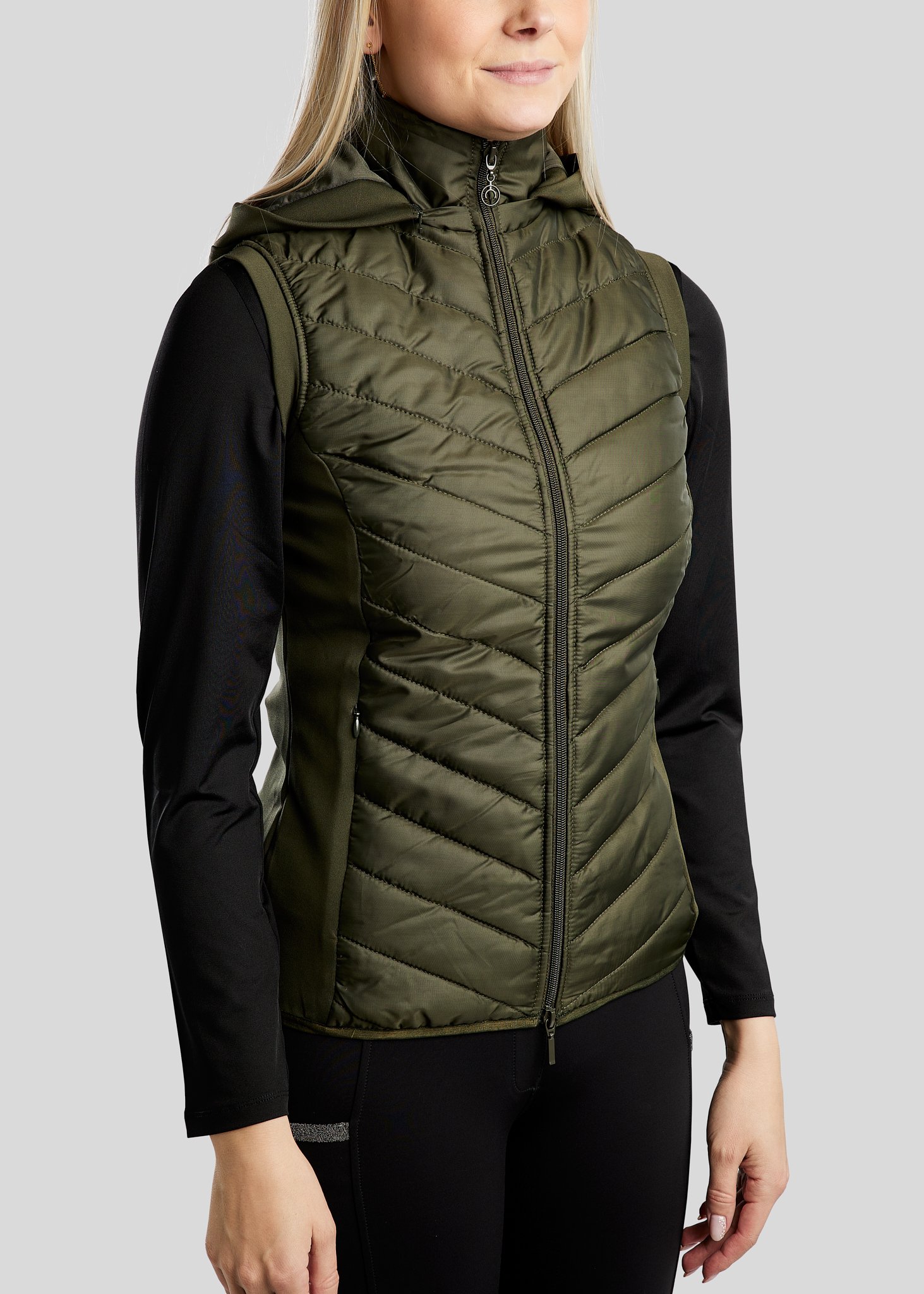 Montar Eliza Hybrid Vest - New Olive 