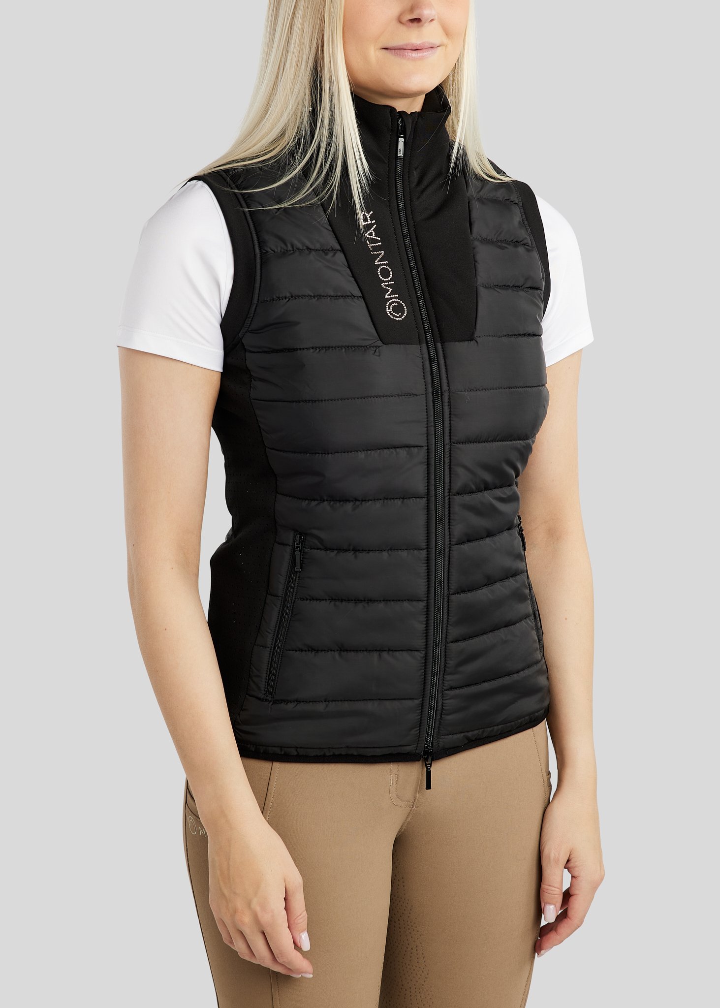 Montar MoCaroline Hybridvest - Sort m. Champagne 