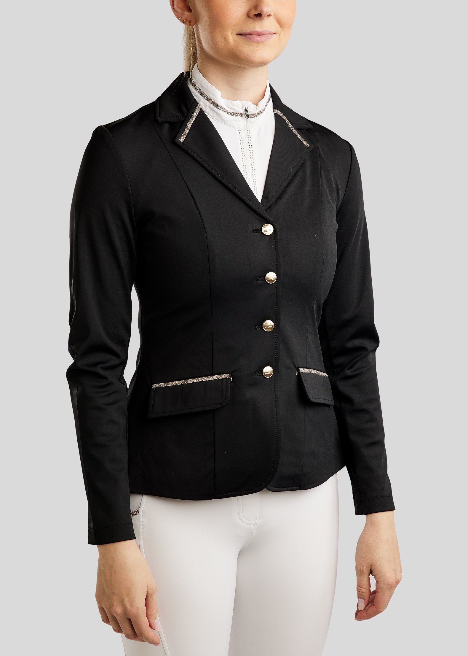 Montar MoLila St�vnejakke m. Champagne Krystal Tape - Sort 