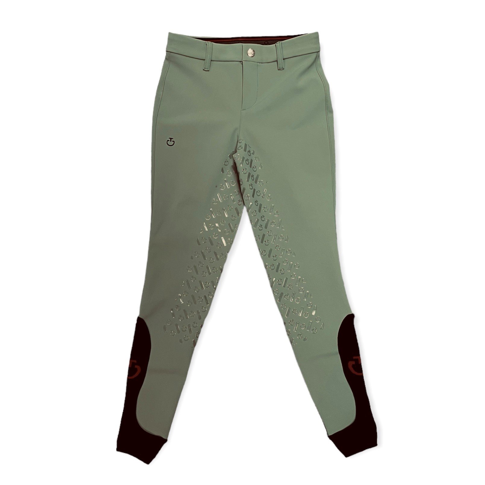 Cavalleria Toscana Line System Junior Ridebukser m. Grip - Emerald Grey 