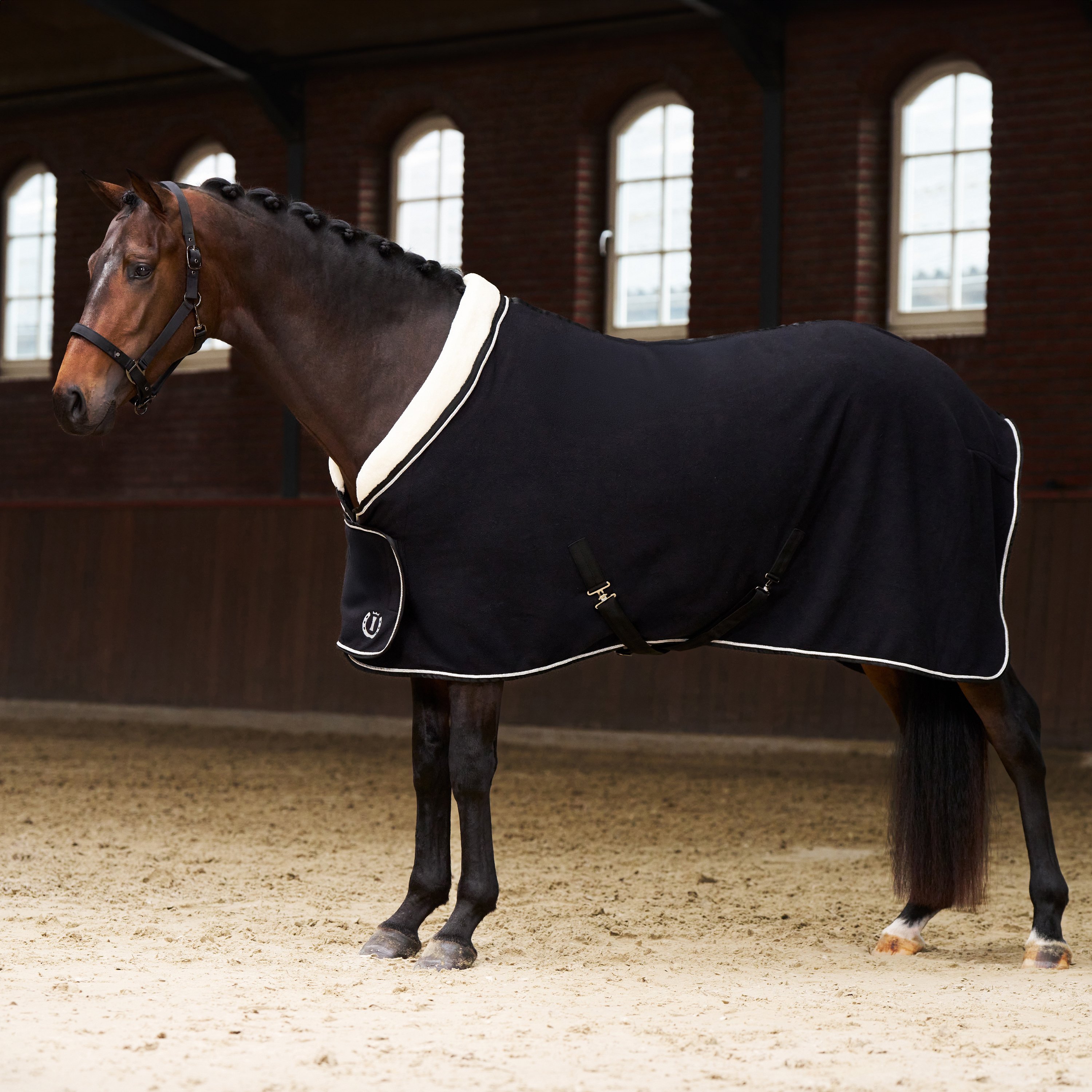 Imperial Riding IRHEssential Fleecet�ppe m. Faux Fur - Sort 