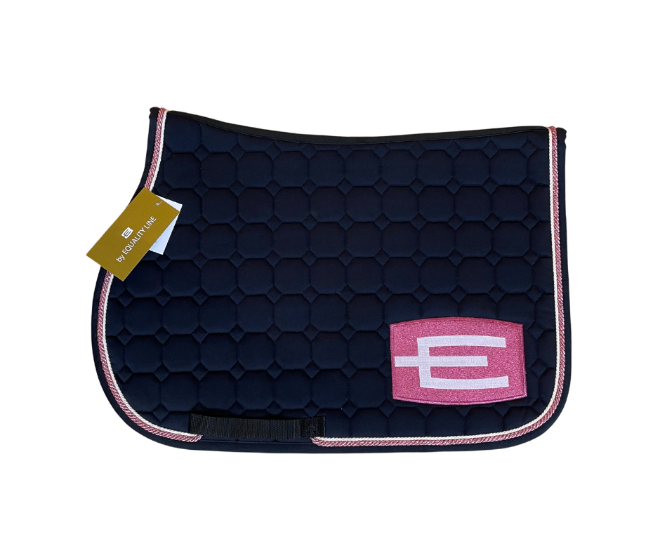 Equiline Equality Line Octagon Underlag - Navy m. Rosa & Hvid 
