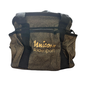 HorseGuard Glitter Strigletaske - Sort m. Guld & Unicorn Logo 