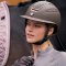 Imperial Riding IRHOlania Big Visor Ridehjelm - Mat Brun m. Glitter 