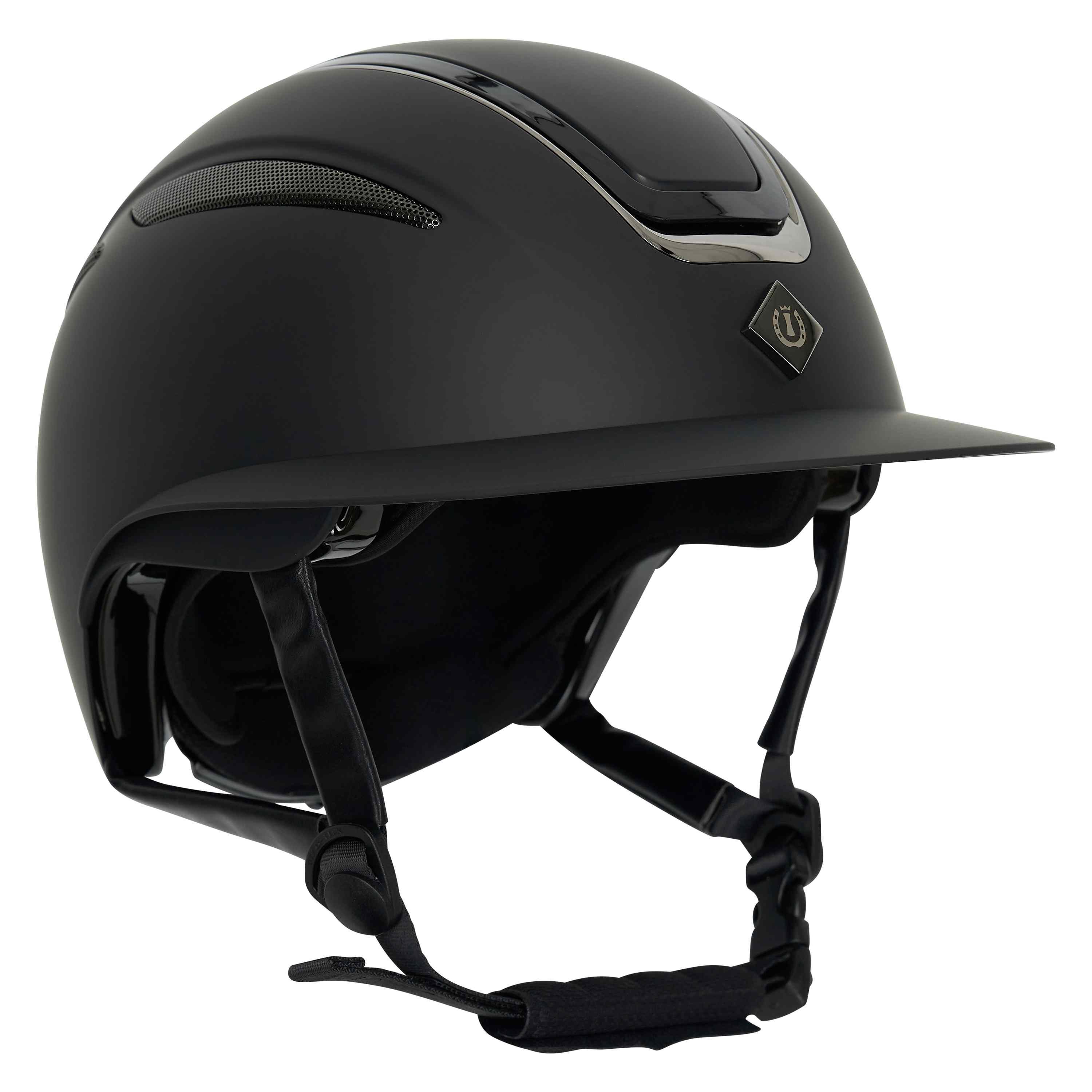 Imperial Riding IRHOlania Big Visor Ridehjelm - Mat Sort 