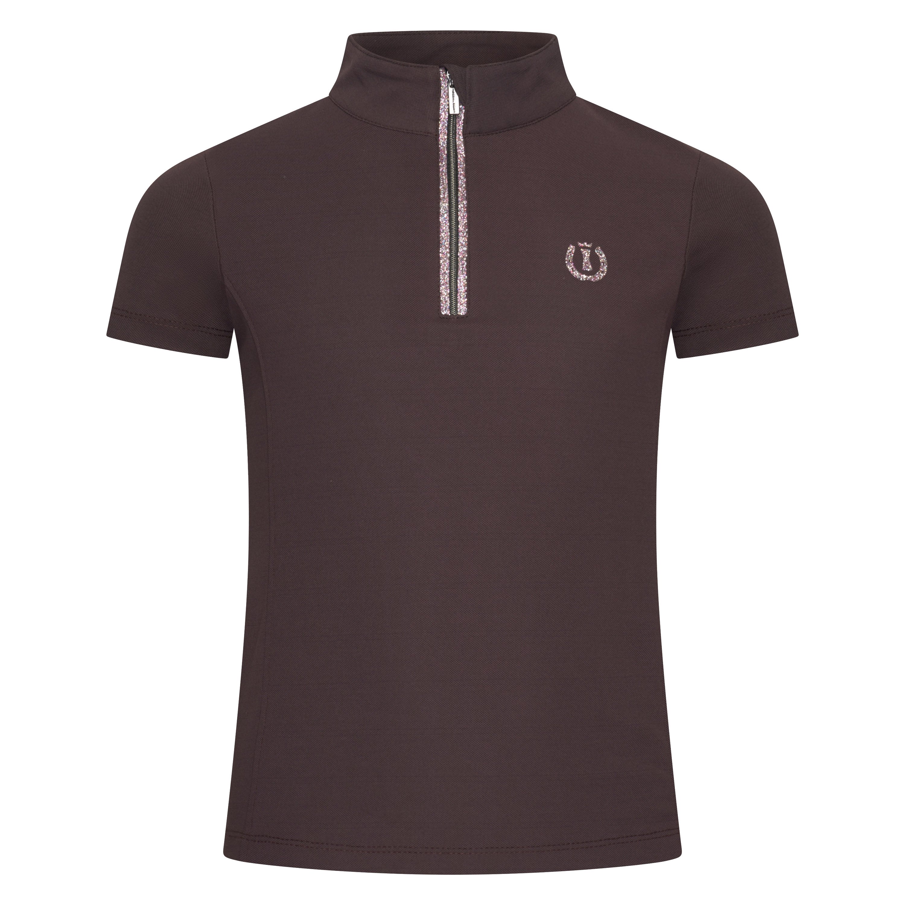Imperial Riding IRHArly Junior Zip Polo - Chocolate 