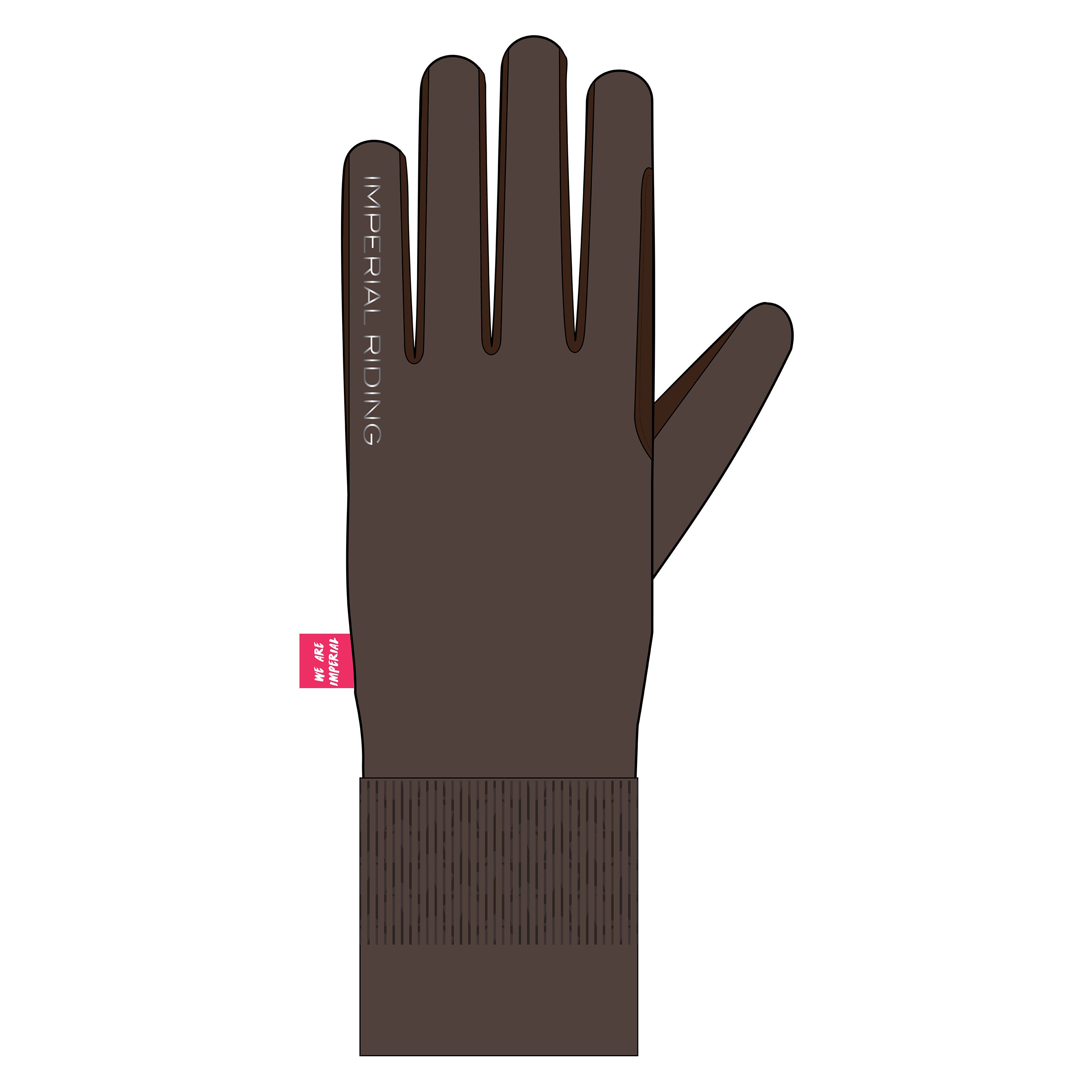 Imperial Riding IRHHide & Shine Handsker - Chocolate 
